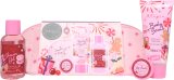 The Kind Edit Co. Utopia Happiness Gift Set 100ml Shower Gel + 100ml Body Scrub + 10g Lip Balm + Toiletry Bag