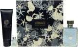 Versace Pour Homme Gift Set 100ml EDT + 150ml Bath and Shower Gel + 5ml EDT