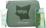 Lolita Lempicka Green Lover Gift Set 100ml EDT + 75ml Aftershave Balm + Pouch