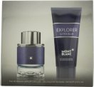 Mont Blanc Explorer Ultra Blue Gift Set 60ml EDP + 100ml Shower Gel
