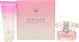 Versace Bright Crystal Gift Set 50ml EDT + 100ml Body Lotion