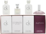 Calvin Klein Ladies Mini Set Gift Set: 2 x CK One EDT 10ml + Eternity 5ml + Euphoria 4ml