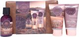The Kind Edit Co. Skin Expert Travellers Bag Gift Set 100ml Body Wash + 50ml Body Lotion + 50ml Face Scrub + Shower Flower + Bag