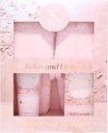 The Kind Edit Co. Signature Relax & Unwind Gift Set 150ml Body Wash + 100ml Bath Crystals + Slippers