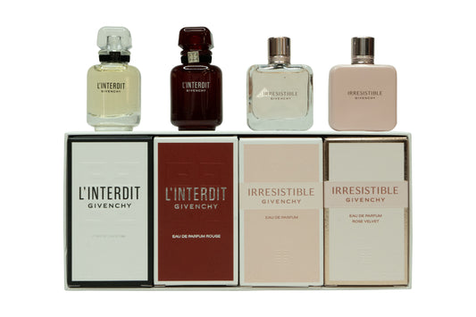 Givenchy Miniatures Gift Set 10ml L'Interdit EDP + 10ml L'Interdit Rouge EDP + 8ml Irresistible EDP + 8ml Irresistible Rose Velvet EDP