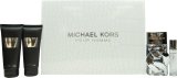 Michael Kors Pour Homme Gift Set 100ml EDP + 100ml Shower Gel + 100ml Aftershave Balm + 10ml EDP