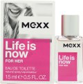 Mexx Life Is Now for Her Eau de Toilette 15ml Spray