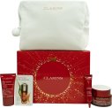 Clarins Super Restorative Gift Set 50ml Day Cream All Skintypes + 15ml Night Cream All Skintypes + 7ml Total Eye Serum + Pouch