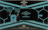 Umbro Ice Gift Set 75ml EDT + 150ml Shampoo & Conditioner + 150ml Shower Gel + Toiletry Bag