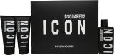 DSquared² Icon Pour Homme  Gift Set 100ml EDP + 100ml Shower Gel + 100ml Aftershave Balm