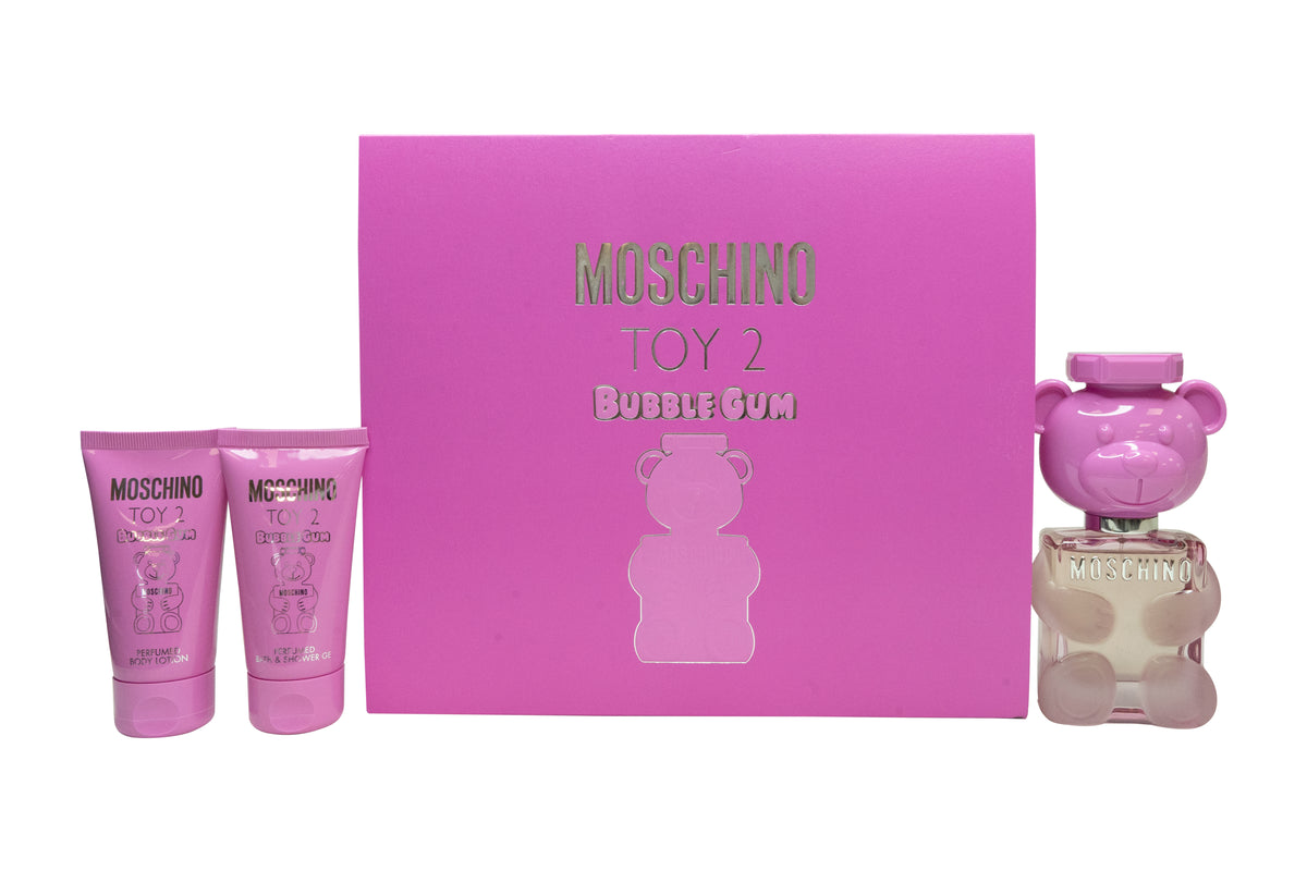 Moschino Toy 2 Bubble Gum Gift Set 50ml EDT + 50ml Body Lotion + 50ml Shower Gel