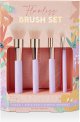 Sunkissed Flawless Brush Set 5 Pieces (This set contains:  Blusher Brush Powder Brush Blending Brush Eyeshadow Brush Cosmetic Bag)