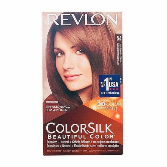Tinte sin Amoniaco Colorsilk Revlon Castaño claro dorado
