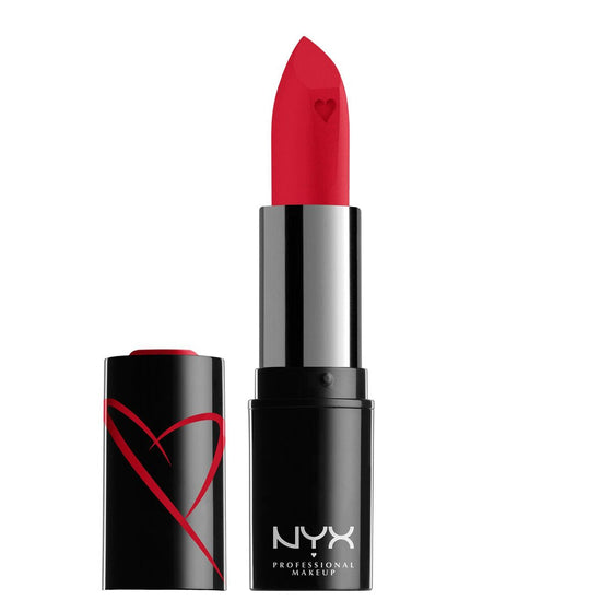 Feuchtigkeitsspendender Lippenstift NYX Shout Loud red haute Satin (3,5 g)