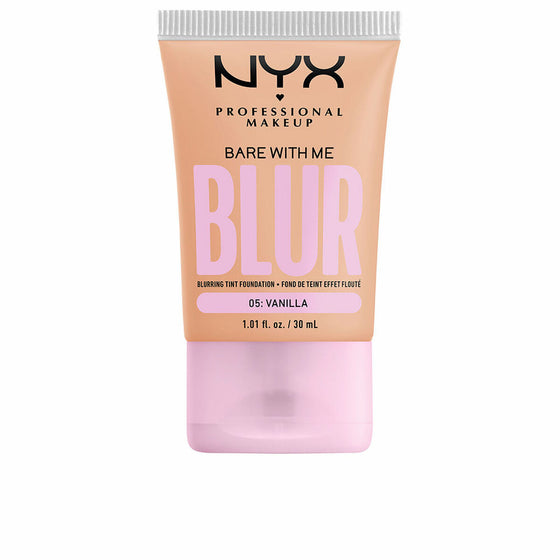 Base de Maquillaje Fluida NYX Bare With Me Blur Nº 05-vanilla (30 ml)