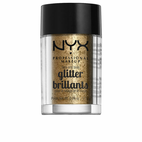 Purpurina NYX Glitter Brillants Bronze Rostro Cuerpo (2,5 g)