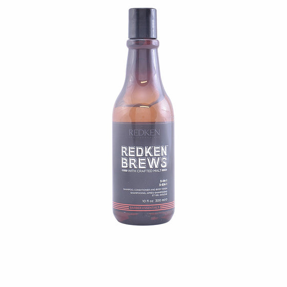 Shampoo, Conditioner and Shower Gel Redken Brews Brews 3-in-1 (300 ml)