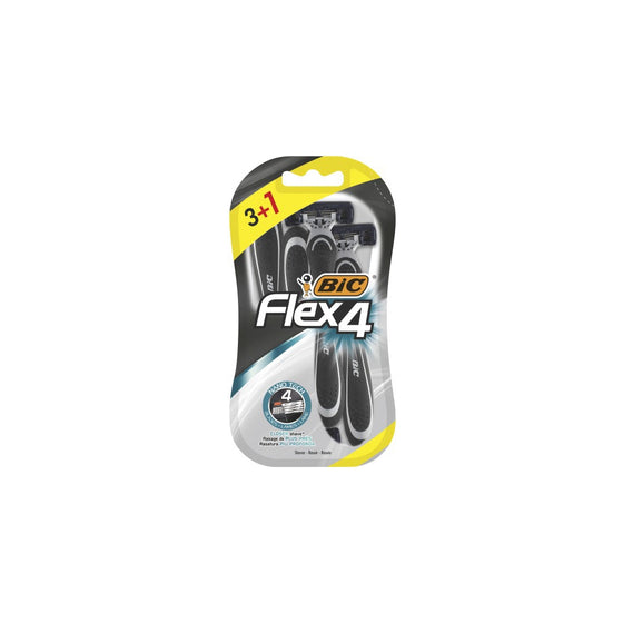 Manual shaving razor Bic Flex4 (4 uds)