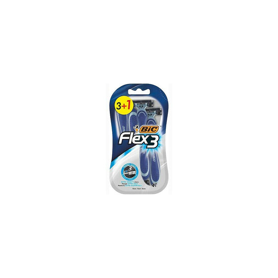 Manual shaving razor Bic Flex3 (4 uds)