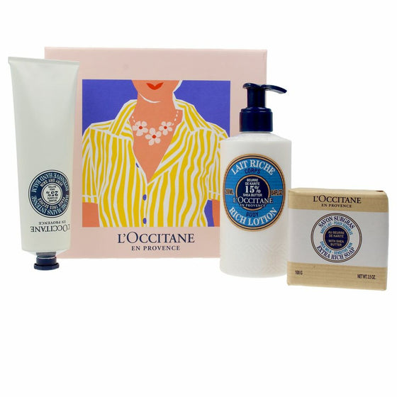 Unisex-Kosmetik-Set L'Occitane En Provence Karite Lait Ultra Riche Corps (3 pcs)