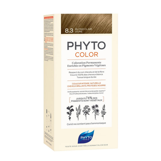 Permanent Colour Phyto Paris Color 8.3-light golden blonde