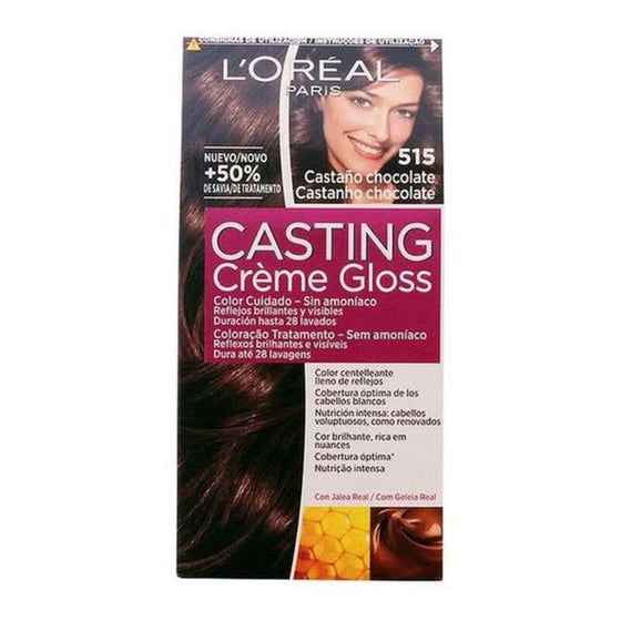 Tinte sin Amoniaco Casting Creme Gloss L'Oreal Make Up Castaño chocolate