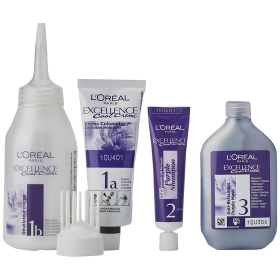 Coloración Permanente en Crema L'Oreal Make Up Excellence Cool Creme 8,11 Rubio Claro Ceniza