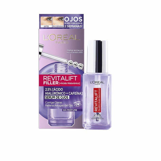 Sérum para el Contorno de Ojos L'Oreal Make Up Revitalift Filler Antiojeras Antiarrugas (20 ml)