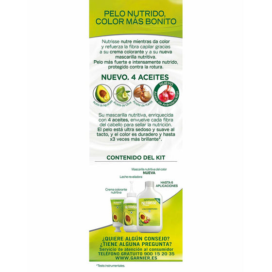 Coloración Permanente en Crema Garnier Nutrisse Creme 5.35/58 - Sequoia