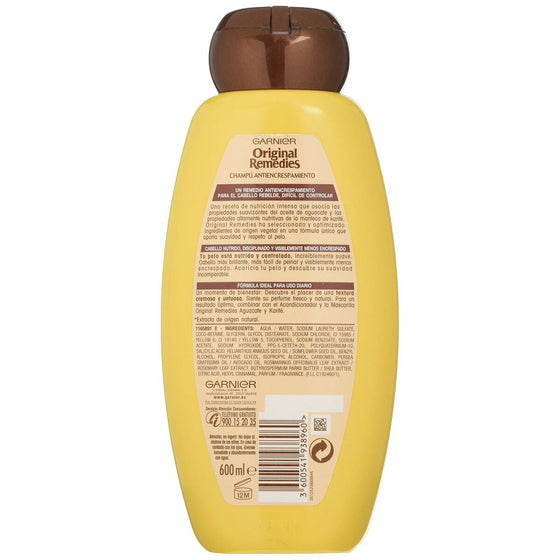 Anti-Frizz Shampoo Garnier Original  Remedies Karité Avocado (600 ml)