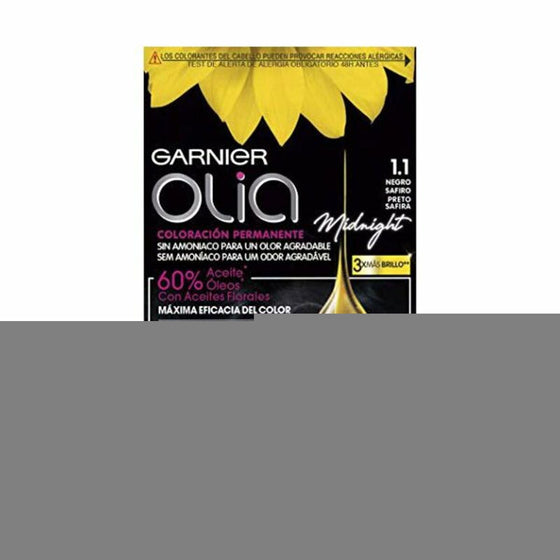 Dauerfärbung Olia 1,10 Black Sapphire Garnier Ohne Ammoniak (4 Stücke)
