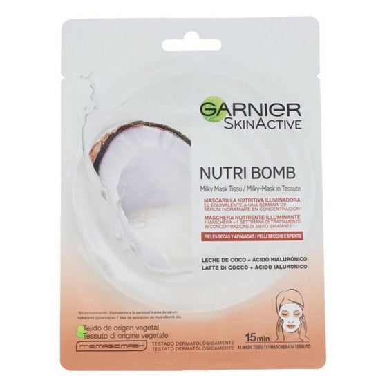 Moisturizing Facial Mask Skinactive Nutri Bomb Garnier Highlighter
