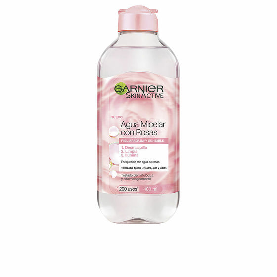 Make-up entfernendes mizellares Wasser Garnier SkinActive Rosenwasser (400 ml)