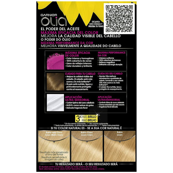 Amoniakfreie Färbung Garnier Olia 10,32 - Dorado platino (54 ml)