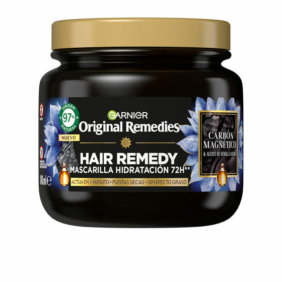 Feuchtigkeitsspendende Maske Garnier Original Remedies Magnetische Kohle (340 ml)
