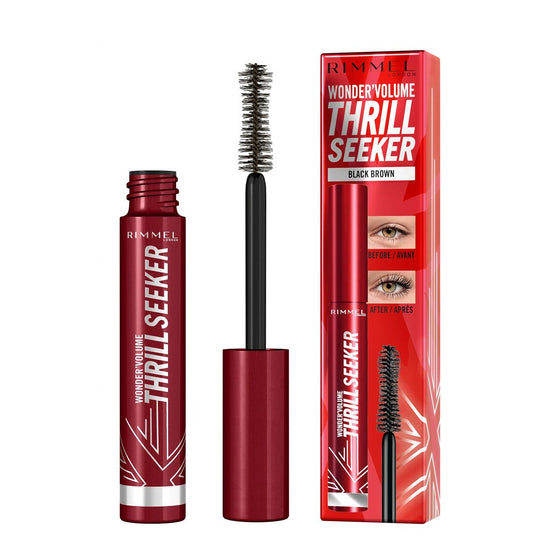 Máscara de Pestañas Rimmel London Wonder Volume Thrill Seeker Black Brown (8 ml)