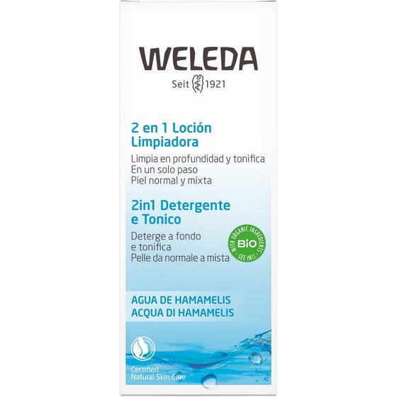 Facial Lotion Weleda Agua de Hamamelis cleaner 2-in-1 (100 ml)