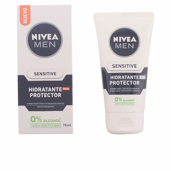 Feuchtigkeitscreme Nivea Men Sensitive SPF15 (75 ml) (75 ml)