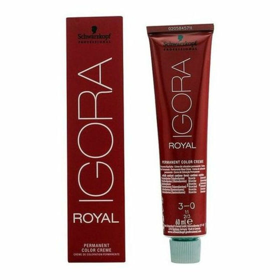 Tinte Permanente Igora Royal Schwarzkopf 3-0 (60 ml)