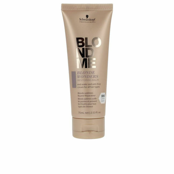 Crema de Peinado Schwarzkopf BLONDME Blonde Wonders Restoring Balm (75 ml)