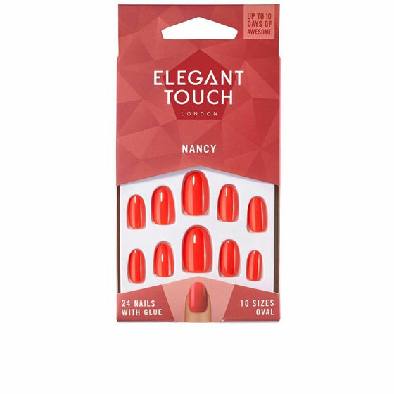 False Nails Elegant Touch Polished Colour Oval Nancy (24 uds)