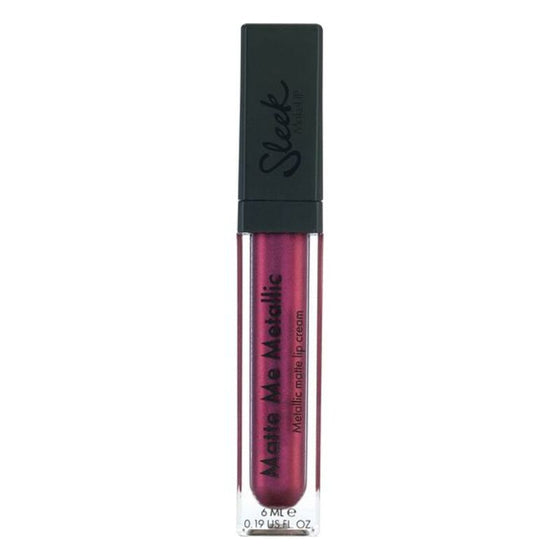 Lipstick Matte Me Metallic Sleek Silver Plum (6 ml)