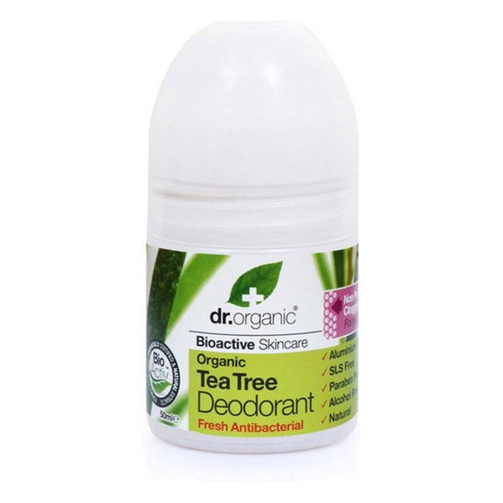 Roll-On Deodorant Dr.Organic Teebaum (50 ml)
