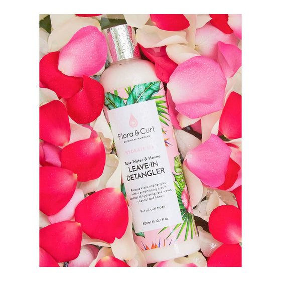 Detangling Conditioner Flora & Curl Hydrate Me Honey Rose water (300 ml)