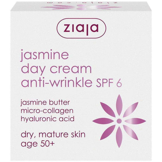 Anti-Falten Tagescreme Ziaja Jasmine Spf 6 (50 ml)