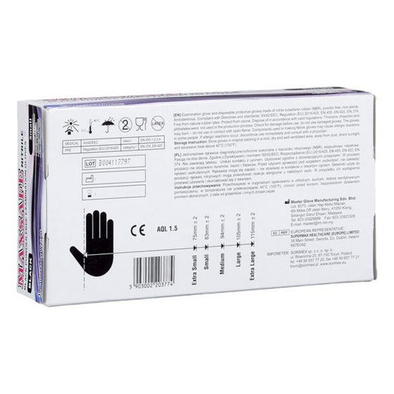 Disposable Gloves Maxsafe BF-5903002203774_Vendor Size S Nitrile (100 pcs)