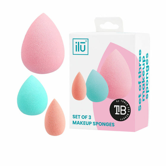 Make-up Sponge Ilū Multicolour (3 Pieces)