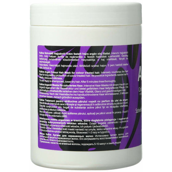 Maske für Coloriertes Haar Kallos Cosmetics Argan (1 L)