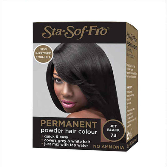 Permanent Dye Sta Soft Fro Powder Hair Color Black (8 g)