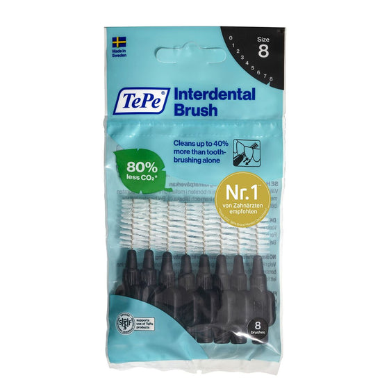 Cepillos interdentales Tepe Negro (8 Unidades)
